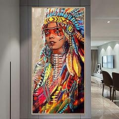 Colorful Indian Woman Canvas Art Posters Native Woman for sale  Delivered anywhere in Canada