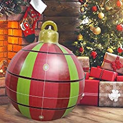 23.6'' Christmas Balls PVC Inflatable Decorated Ball for sale  Delivered anywhere in Canada