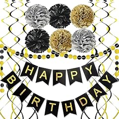 Black gold birthday for sale  Delivered anywhere in USA 