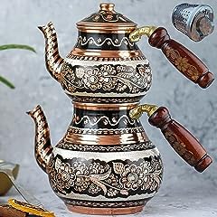 Copper turkish teapot for sale  Delivered anywhere in UK