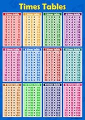 Times tables blue for sale  Delivered anywhere in UK