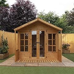 Premium T&G Summerhouse with 3 Doors Size: 227 cm H for sale  Delivered anywhere in UK