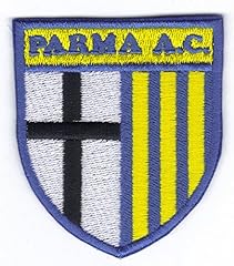 Patch Parma A.C. 6,5 x 7,5 Toppa Ricamata Ricamo termoad Vintage Replica -115 usato  Spedito ovunque in Italia 