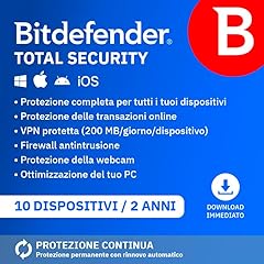 Bitdefender total security usato  Spedito ovunque in Italia 