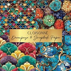 Cloisonné decoupage scrapbook for sale  Delivered anywhere in UK