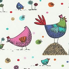 Cluck cluck fabric for sale  Delivered anywhere in UK