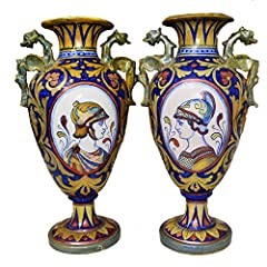 Antiquariato coppia vasi usato  Spedito ovunque in Italia 