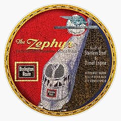 Burlington zephyr sticker for sale  Delivered anywhere in USA 