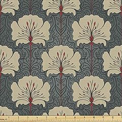 Ambesonne floral fabric for sale  Delivered anywhere in USA 