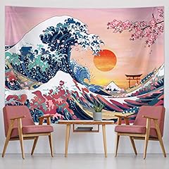 Great wave tapestry for sale  Delivered anywhere in UK