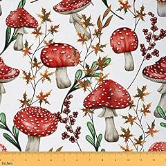 Red mushroom fabric for sale  Delivered anywhere in USA 
