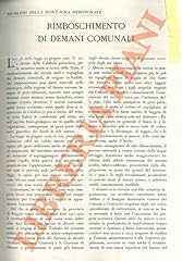 Rimboschimento demani comunali usato  Spedito ovunque in Italia 