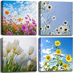Colorful floral canvas for sale  Delivered anywhere in USA 