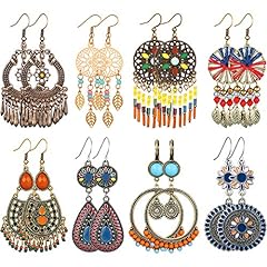 Pairs bohemian earrings for sale  Delivered anywhere in USA 
