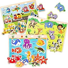 Wooden peg puzzles for sale  Delivered anywhere in USA 