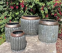 Set galvanised vintage for sale  Delivered anywhere in Ireland