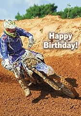 Happy birthday motocross for sale  Delivered anywhere in Ireland