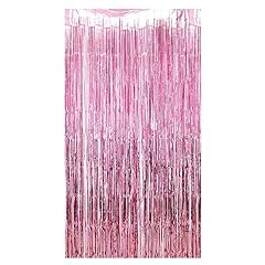Pink foil curtain for sale  Delivered anywhere in UK