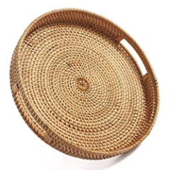 Rattan serving tray for sale  Delivered anywhere in UK