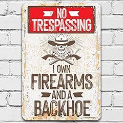 Trespassing firearms backhoe for sale  Delivered anywhere in USA 