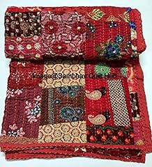 Khambadiya kantha couvre d'occasion  Livré partout en France