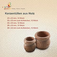 Kerzentüllen holz 12 gebraucht kaufen  Wird an jeden Ort in Deutschland