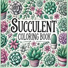Succulent coloring book for sale  Delivered anywhere in USA 