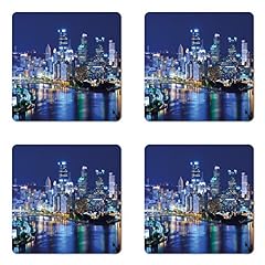 Lunarable cityscape coaster for sale  Delivered anywhere in USA 