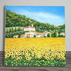 Sunflowers ceramic tile for sale  Delivered anywhere in UK