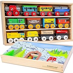 Orbrium wooden train for sale  Delivered anywhere in USA 