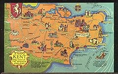 Colourmaster postcard map for sale  Delivered anywhere in UK