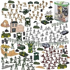 Military Figures Set Includes Toy Tanks, Planes, Flags, for sale  Delivered anywhere in UK