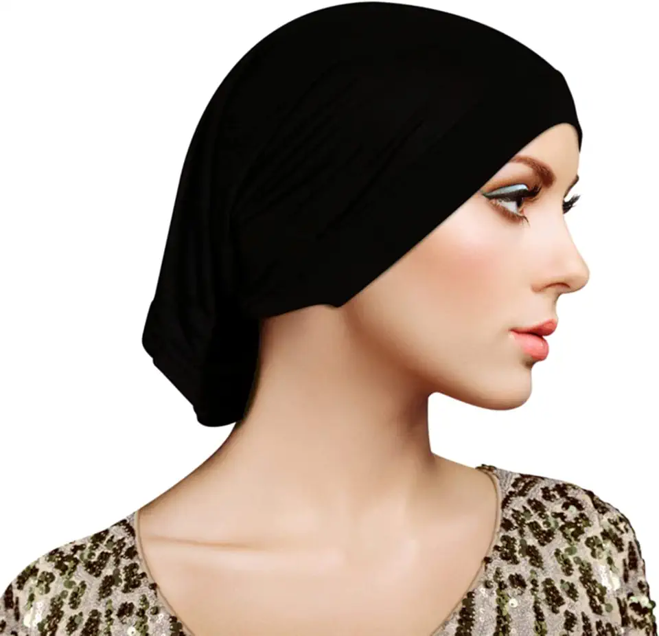 Vrouwen hoofddoek, vrouwen hoofddeksels katoenen hoofddoek, katoenen pet voor chemo, haaruitval, slaapmuts, buiskap, elastische zweetabsorberende hijab, intrekbare hoed tweedehands  