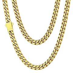 Mens gold cuban for sale  Delivered anywhere in USA 