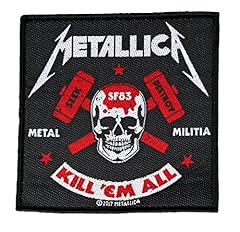 Unbekannt écusson metallica d'occasion  Livré partout en France