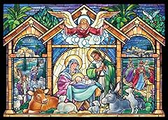 Stained glass nativity for sale  Delivered anywhere in USA 