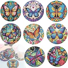 8pcs butterfly diamond for sale  Delivered anywhere in UK