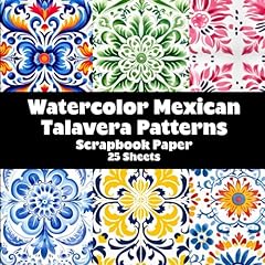 Watercolor mexican talavera for sale  Delivered anywhere in USA 