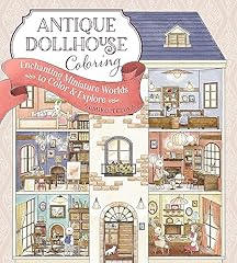 Antique dollhouse coloring for sale  Delivered anywhere in UK