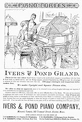 Piano advertisement 1890 for sale  Delivered anywhere in USA 