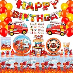 Compleanno pompiere decorazion usato  Spedito ovunque in Italia 