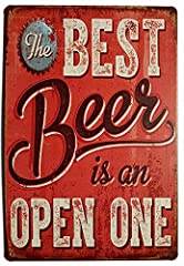 ERLOOD Best Beer Vintage Funny Home Decor Tin Sign, used for sale  Delivered anywhere in USA 