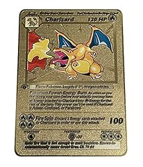 Gold Charizard 1st Edition Metal Card - Collector's, used for sale  Delivered anywhere in USA 