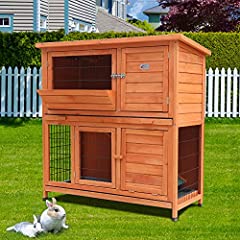 BUNNY BUSINESS 41" 2-Tier Double Decker Rabbit/Guinea for sale  Delivered anywhere in UK