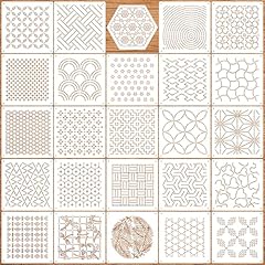Sashiko stencil 4.7inch for sale  Delivered anywhere in USA 