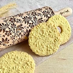 Embossing rolling pin for sale  Delivered anywhere in USA 