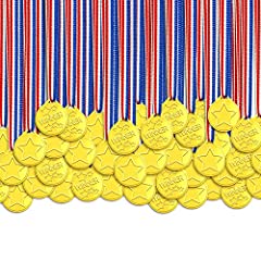 100 Pièces Médailles Enfants, Plastique Medaille Recompense d'occasion  Livré partout en France