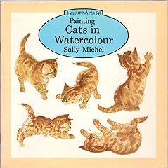 Painting cats watercolour for sale  Delivered anywhere in UK