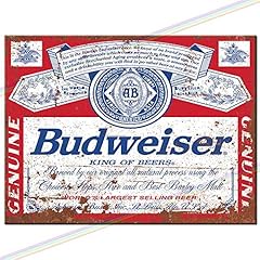 Metal signs budweiser for sale  Delivered anywhere in UK