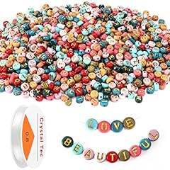 Colored letter beads for sale  Delivered anywhere in USA 